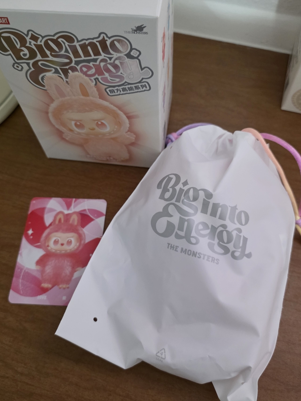 Big Into Energy in Drawstring Bag- Labubu